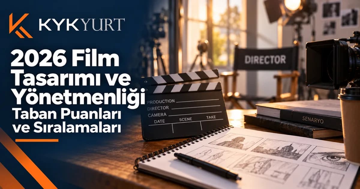 Film Tasarımı ve Yönetmenliği: Taban Puan ve Tercih Rehberi 2026