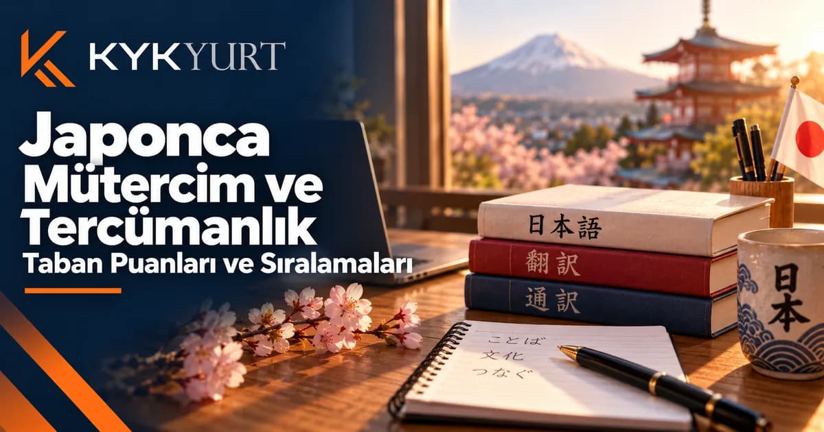 Japonca Mütercim ve Tercümanlık: Taban Puan ve Tercih Rehberi 2026