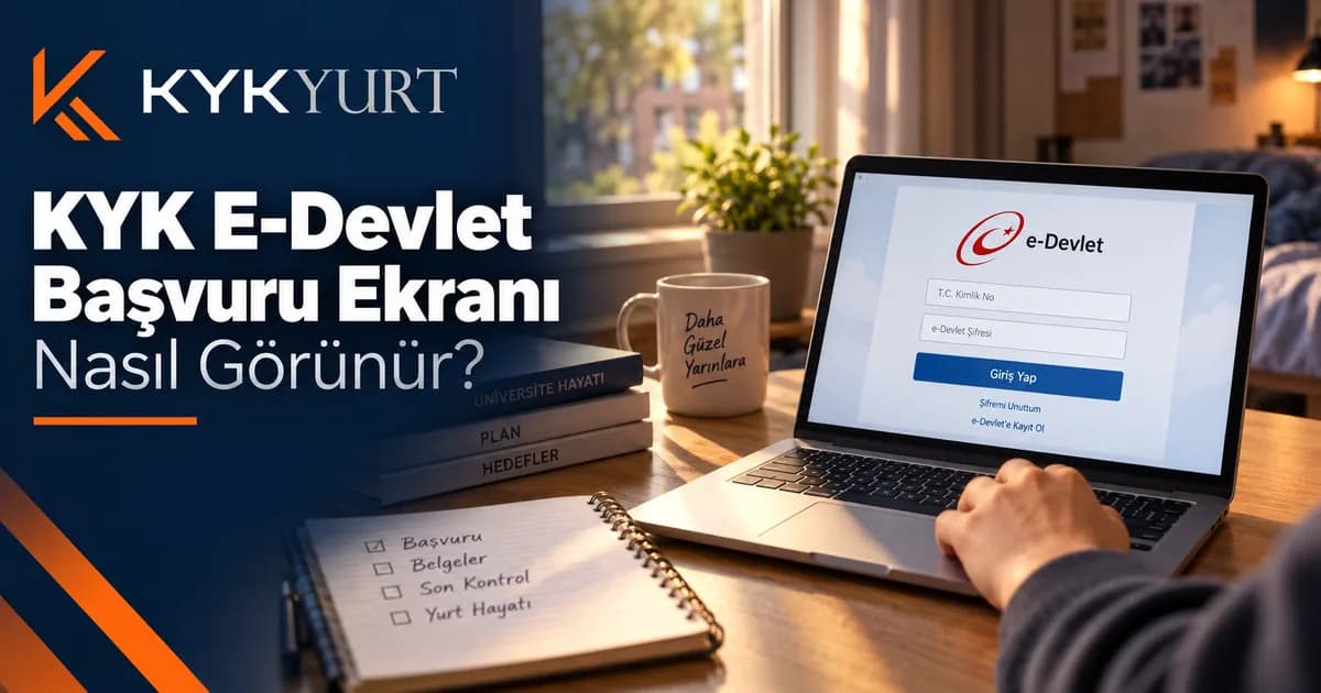 KYK e-Devlet Başvuru Ekranı: Alanlar ve Kontrol Listesi