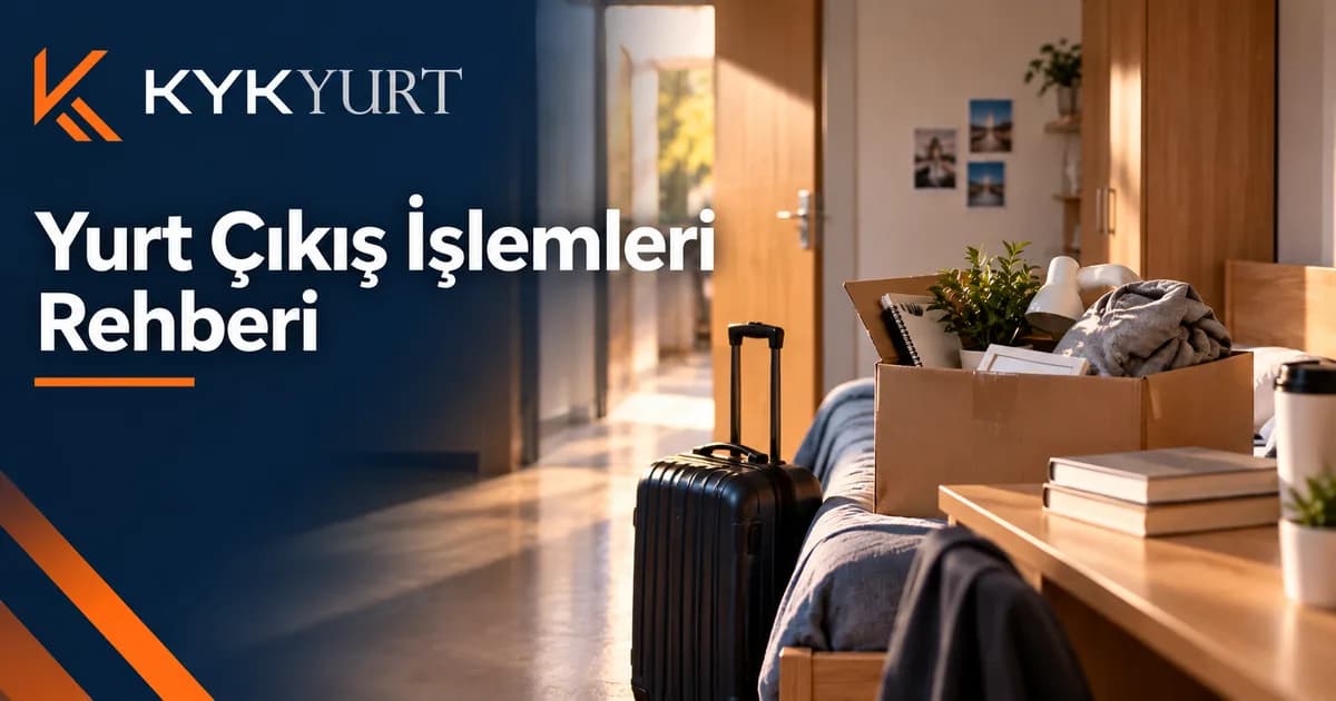 KYK Yurttan Çıkış: Kayıt Silme ve Teslim İşlemleri